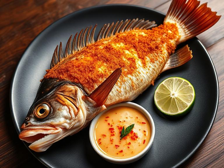 Crispy Fried Sea Bass 1